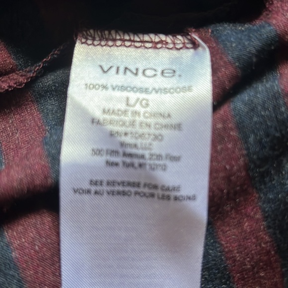 🌺Final Price🌺Vince Striped L/S Crew Neck Tee Shirt - Picture 7 of 7